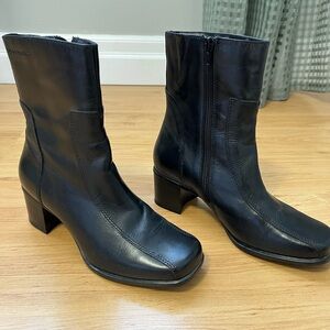 Hush Puppies Black Heeled Boots